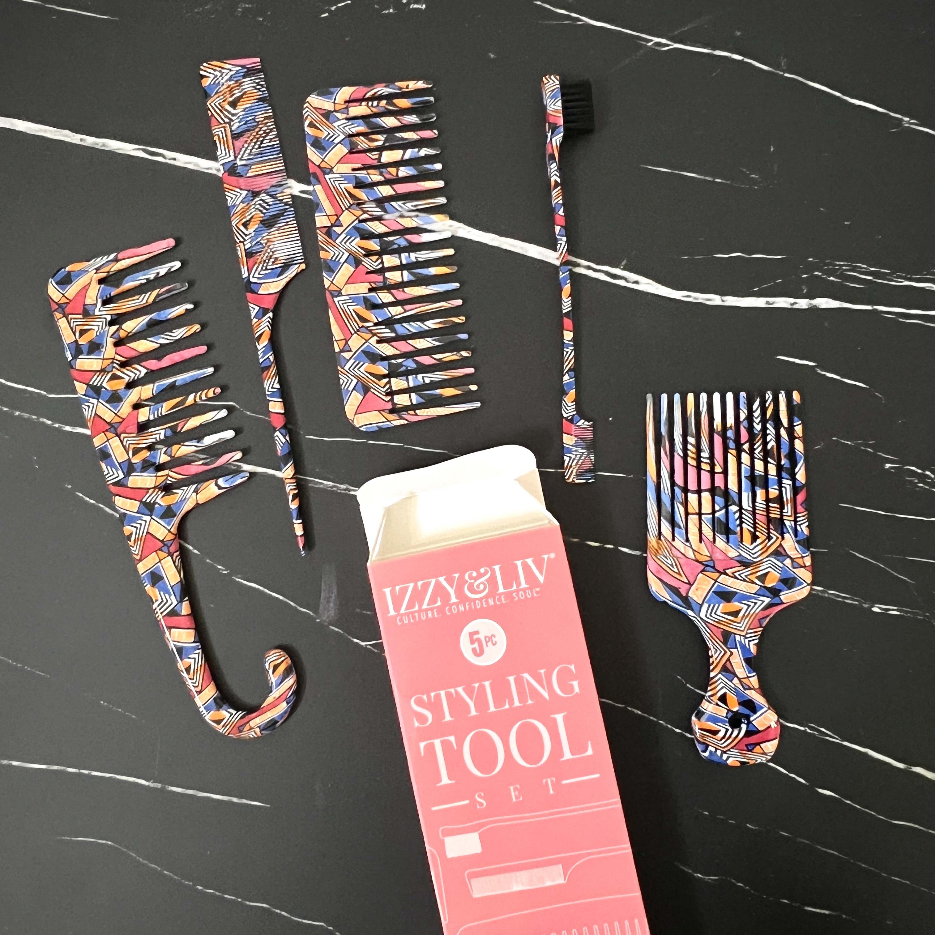 Front of Izzy and Liv Styling Tool Set for Brown Sugar Box March 2023