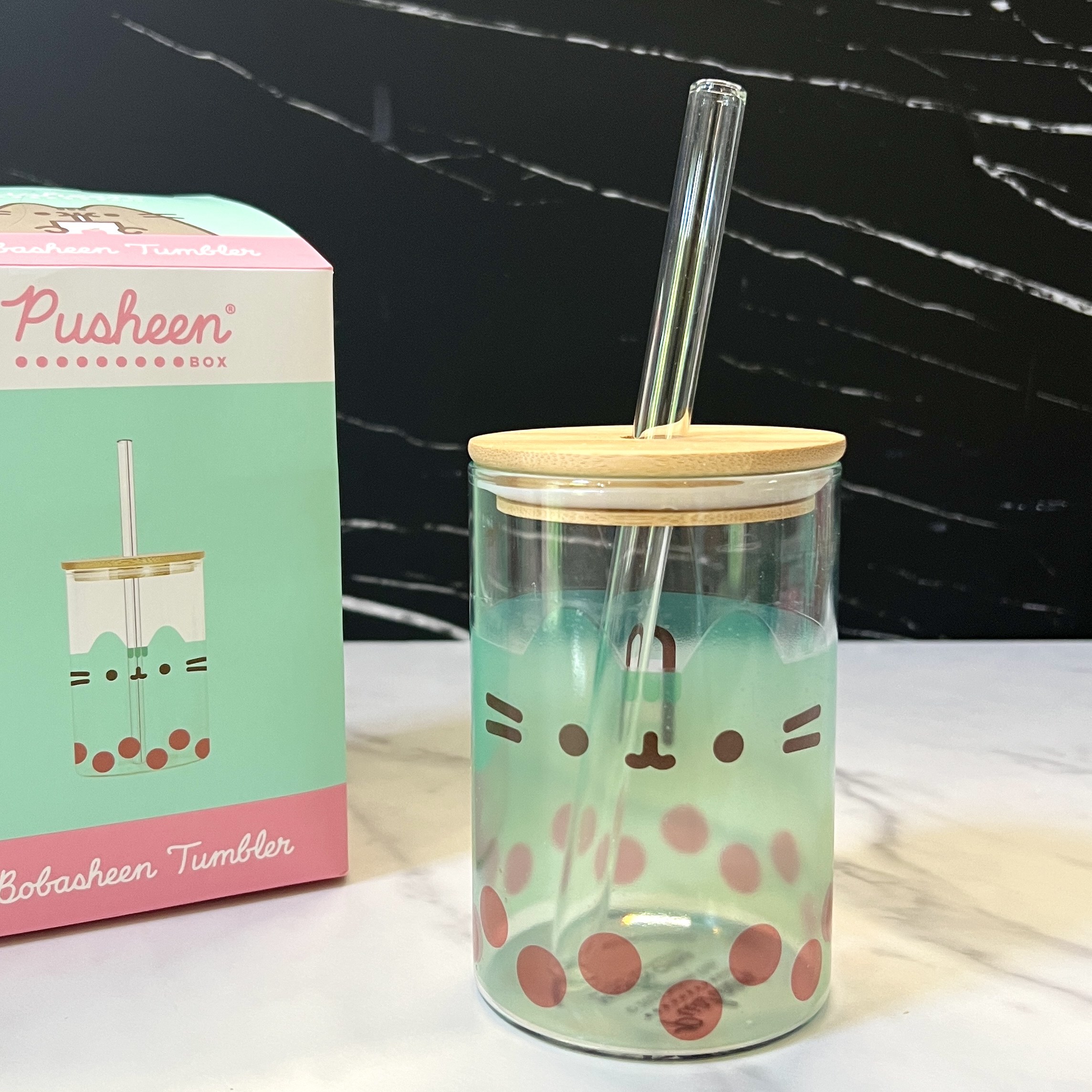 Front of Boba Tumbler for Pusheen Box Spring 2023