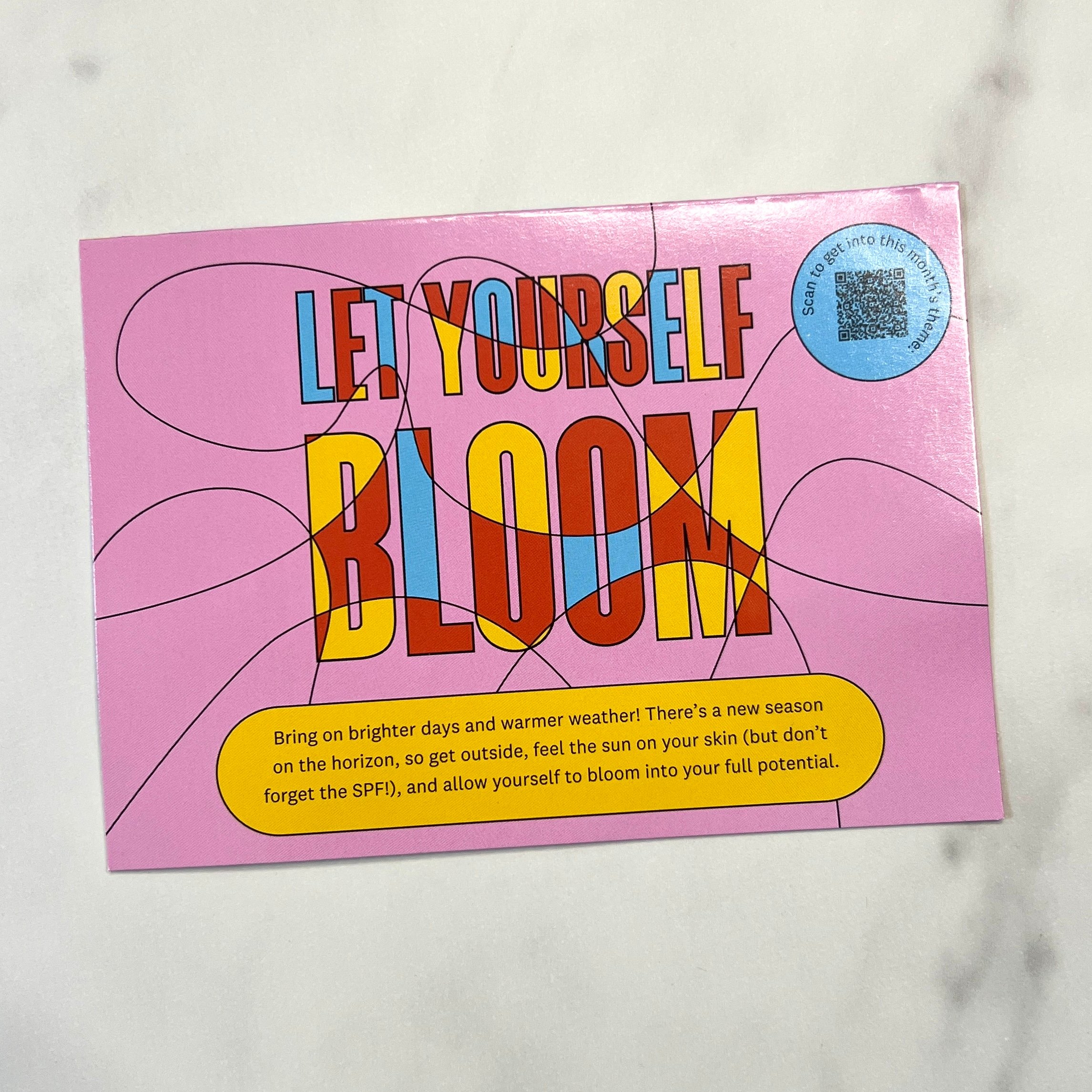 Back of Card for Ipsy Glam Bag May 2023