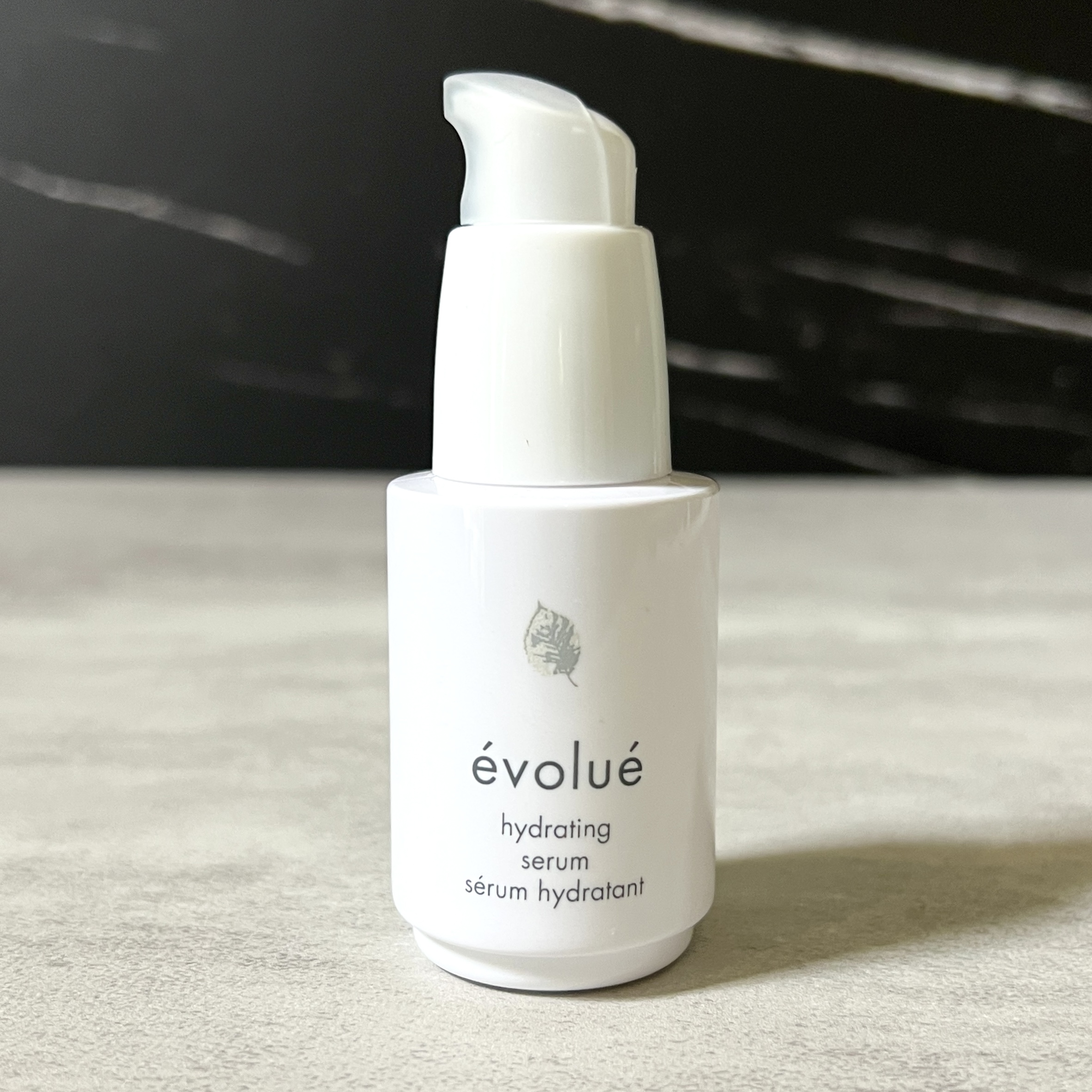 Front of Evolue Hydrating Serum for Nourish Beauty Box June 2023