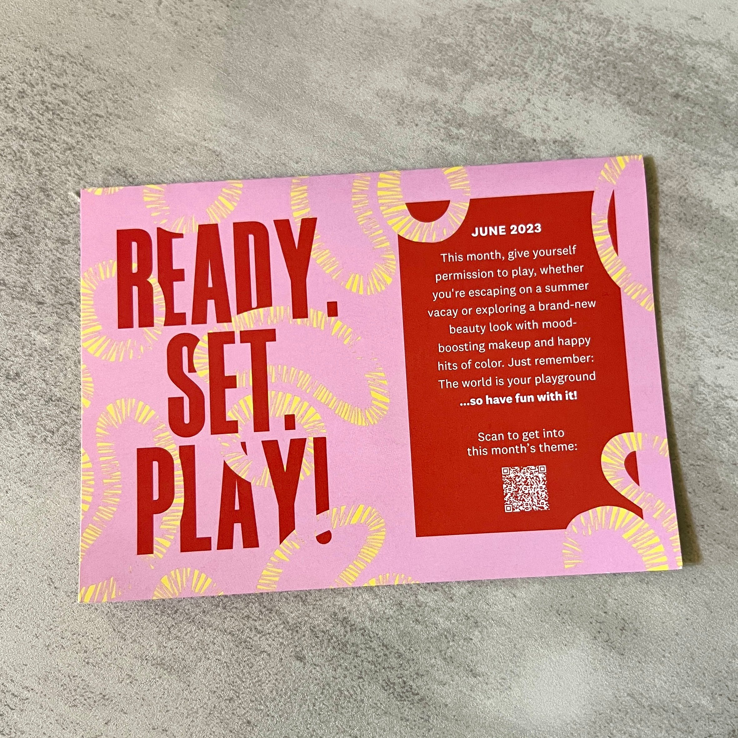 Front of Card for Ipsy Glam Bag June 2023