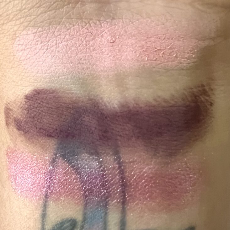 Swatches of Lovecraft Beauty Eyeshadow Trio for Ipsy Glam Bag June 2023