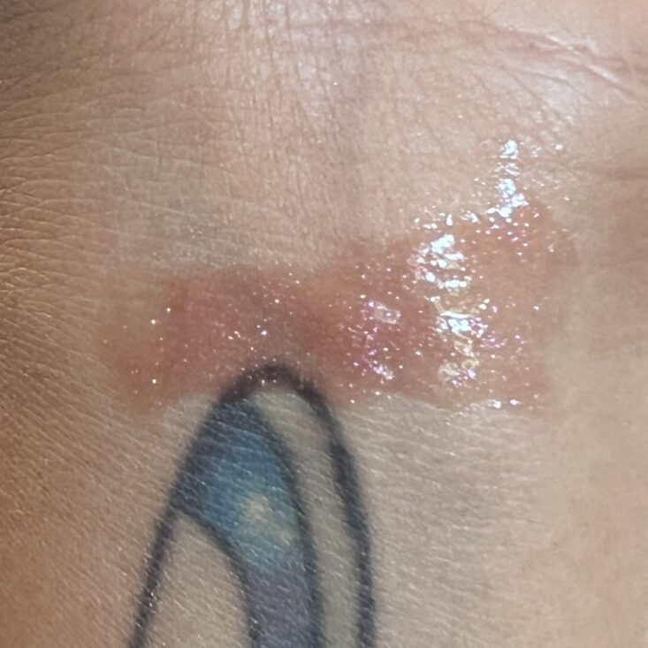 Swatch of Black Radiance Lip Gloss for Cocotique June 2023