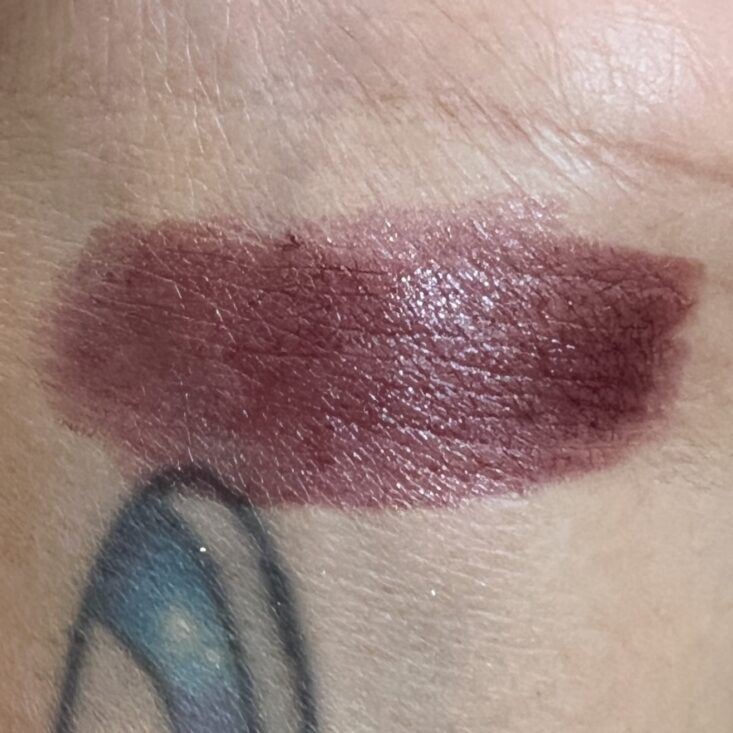 Swatch of Black Radiance Lipstick for Cocotique June 2023