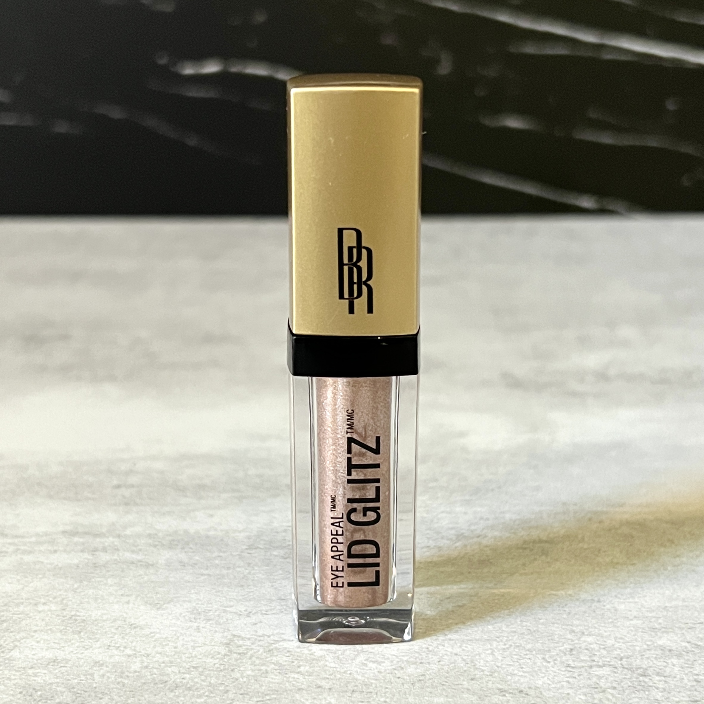 Front of Black Radiance Liquid Eyeshadow for Cocotique June 2023