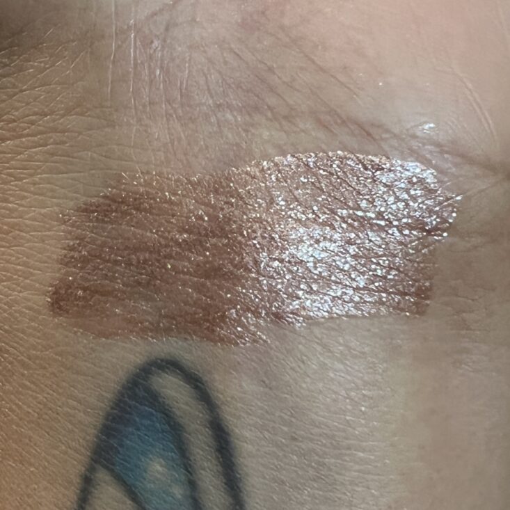 Swatch of Black Radiance Liquid Eyeshadow for Cocotique June 2023