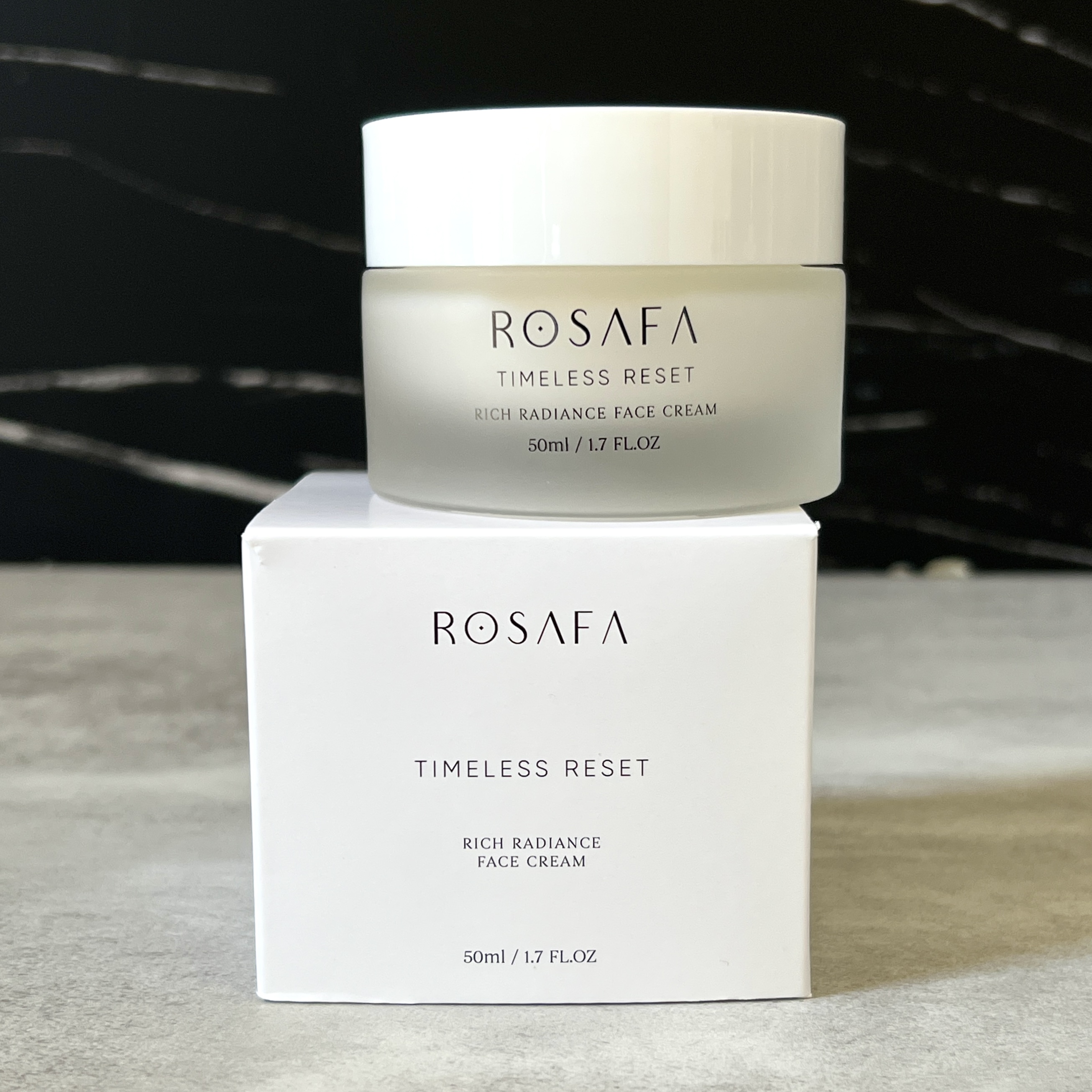 Front of Rosafa Face Cream for Nourish Beauty Box July 2023