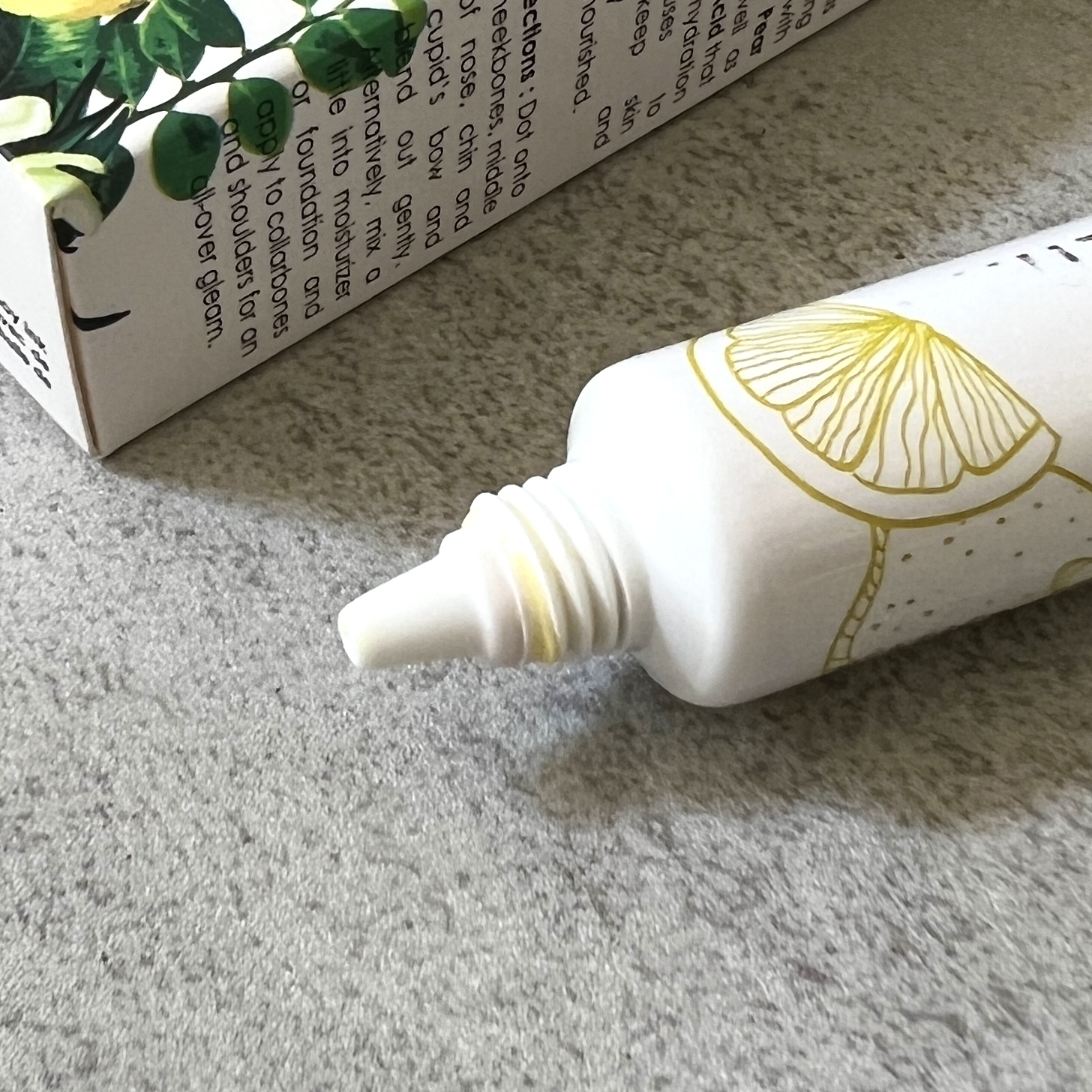 Closeup of Yuzu and Snow Highlighting Cream for Nourish Beauty Box July 2023