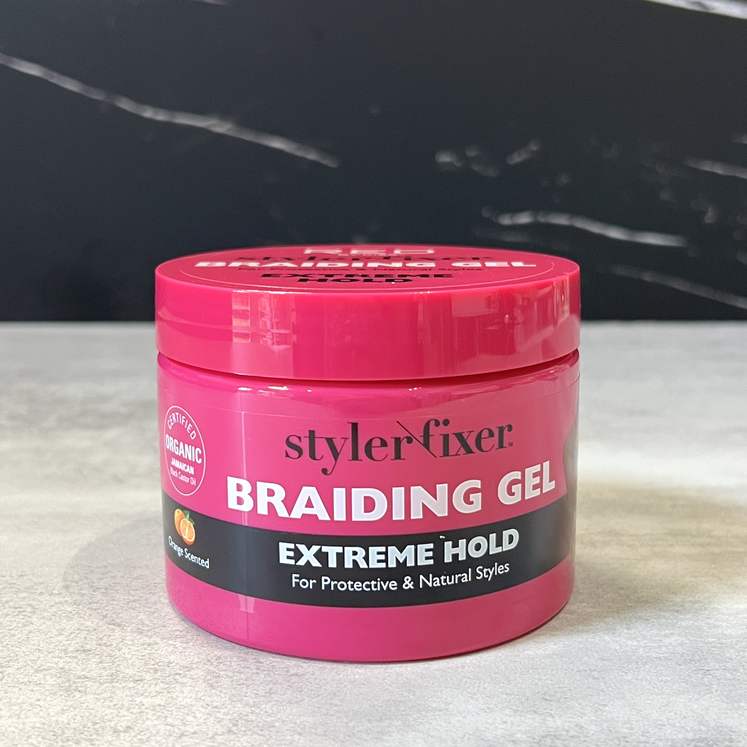 Front of Stylfixer Braiding Gel for Cocotique July 2023