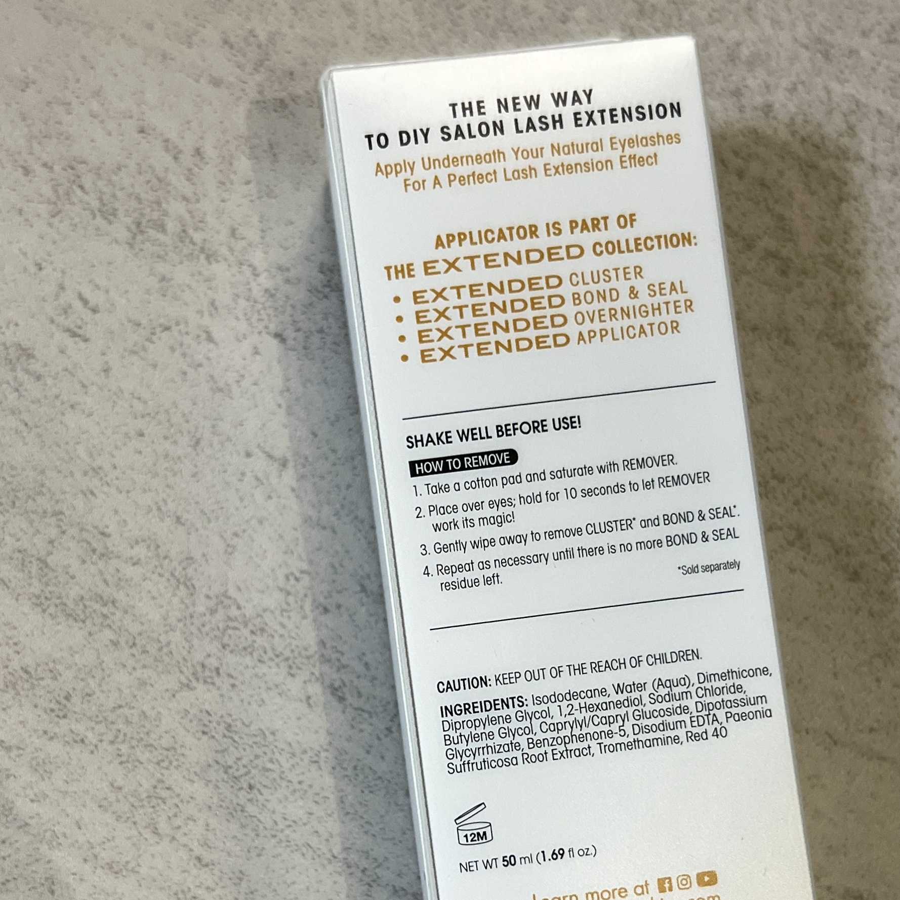Back of V Luxe Extended Remover for Cocotique July 2023