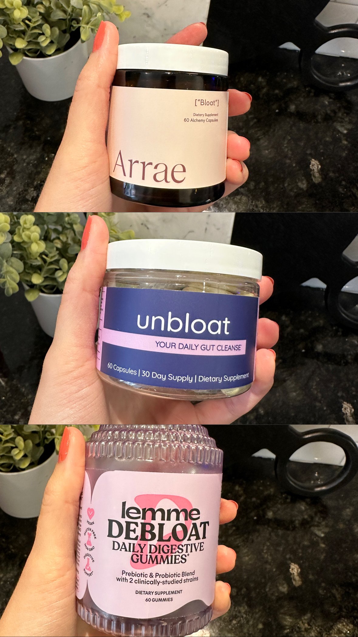 Unbloat vs. Arrae vs. Lemme: Which Bloating Supplement is #1?