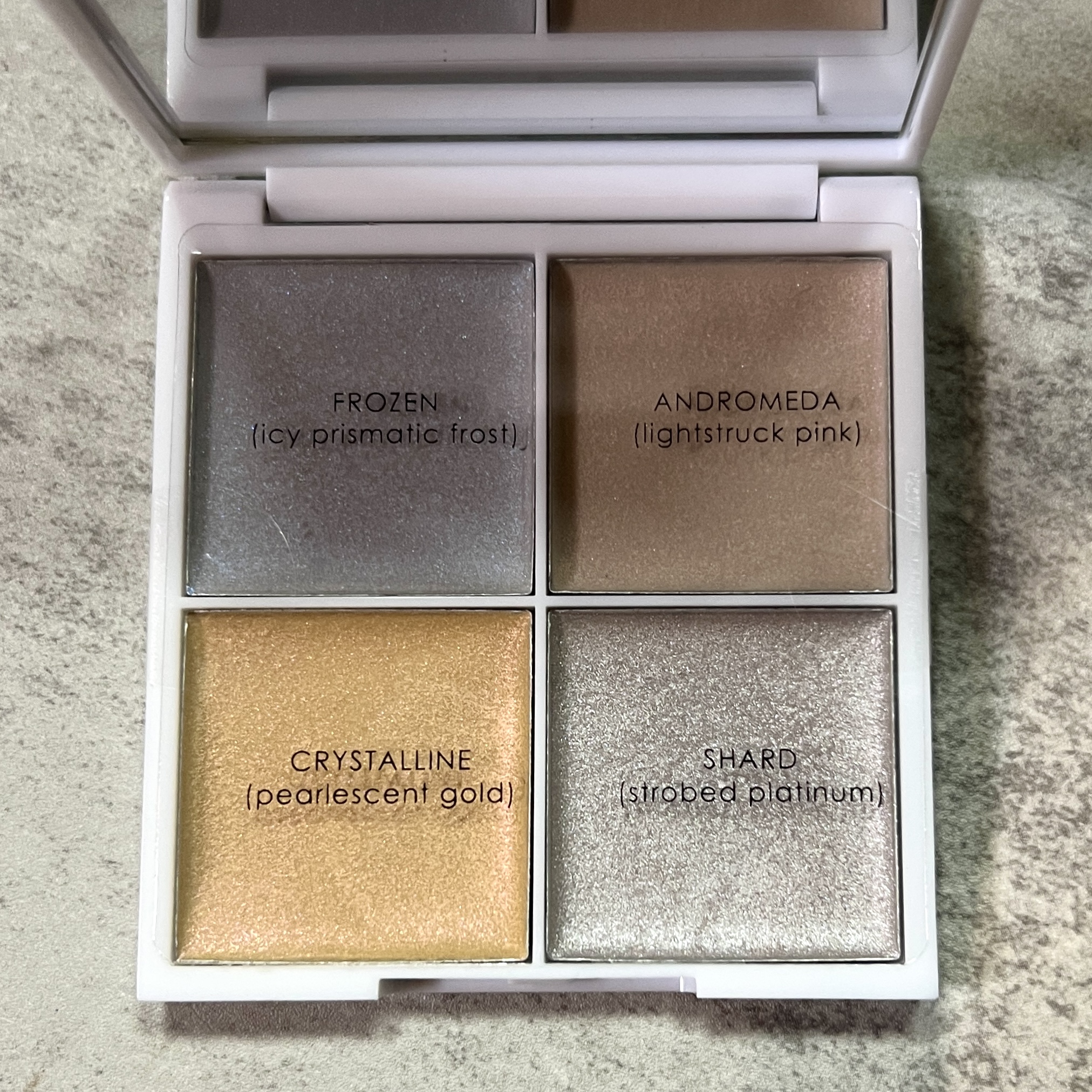 Closeup of Seraphine Botanicals Glow Palette for Nourish Beauty Box