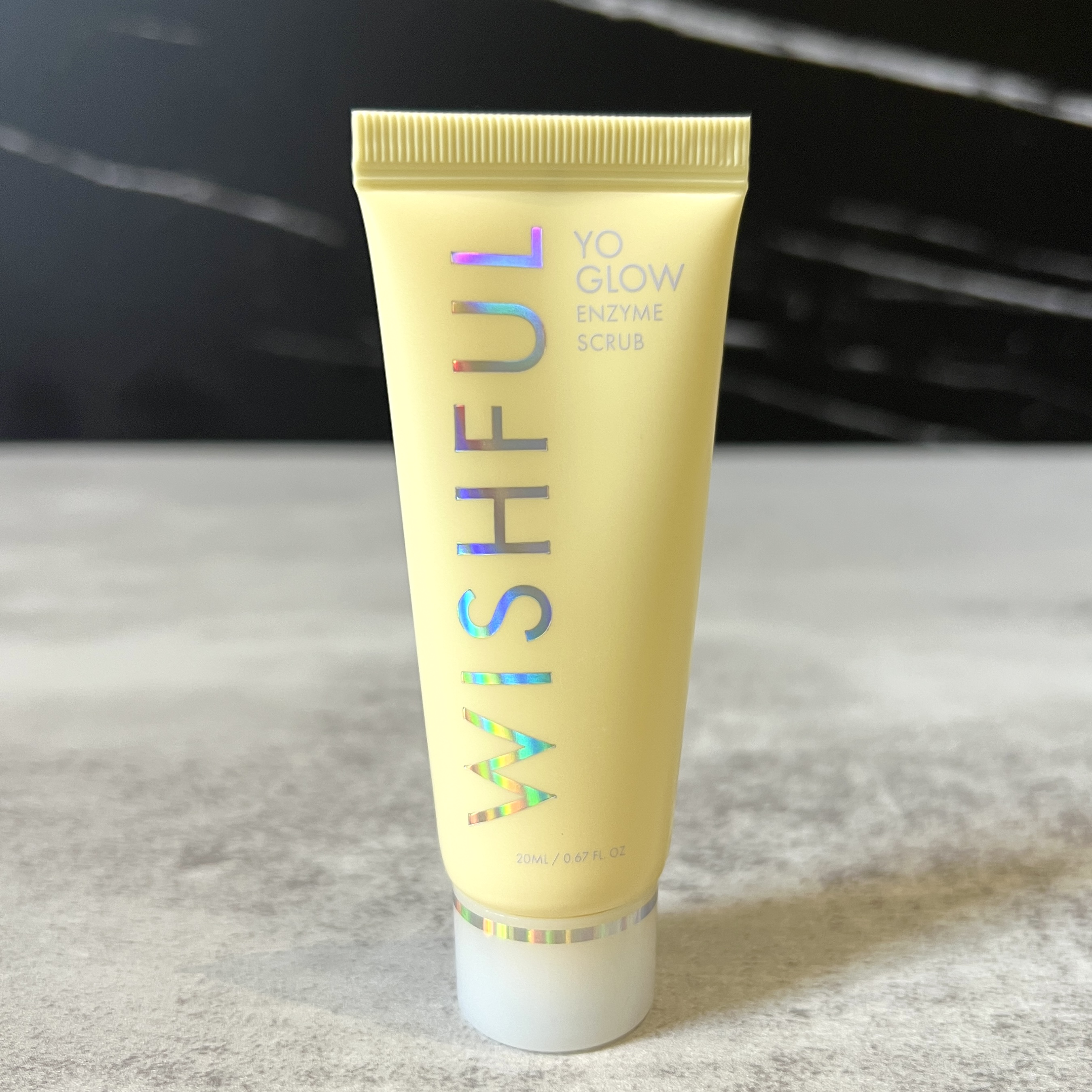 Front of Wishful Enzyme Scrub for Ipsy Glam Bag September 2023