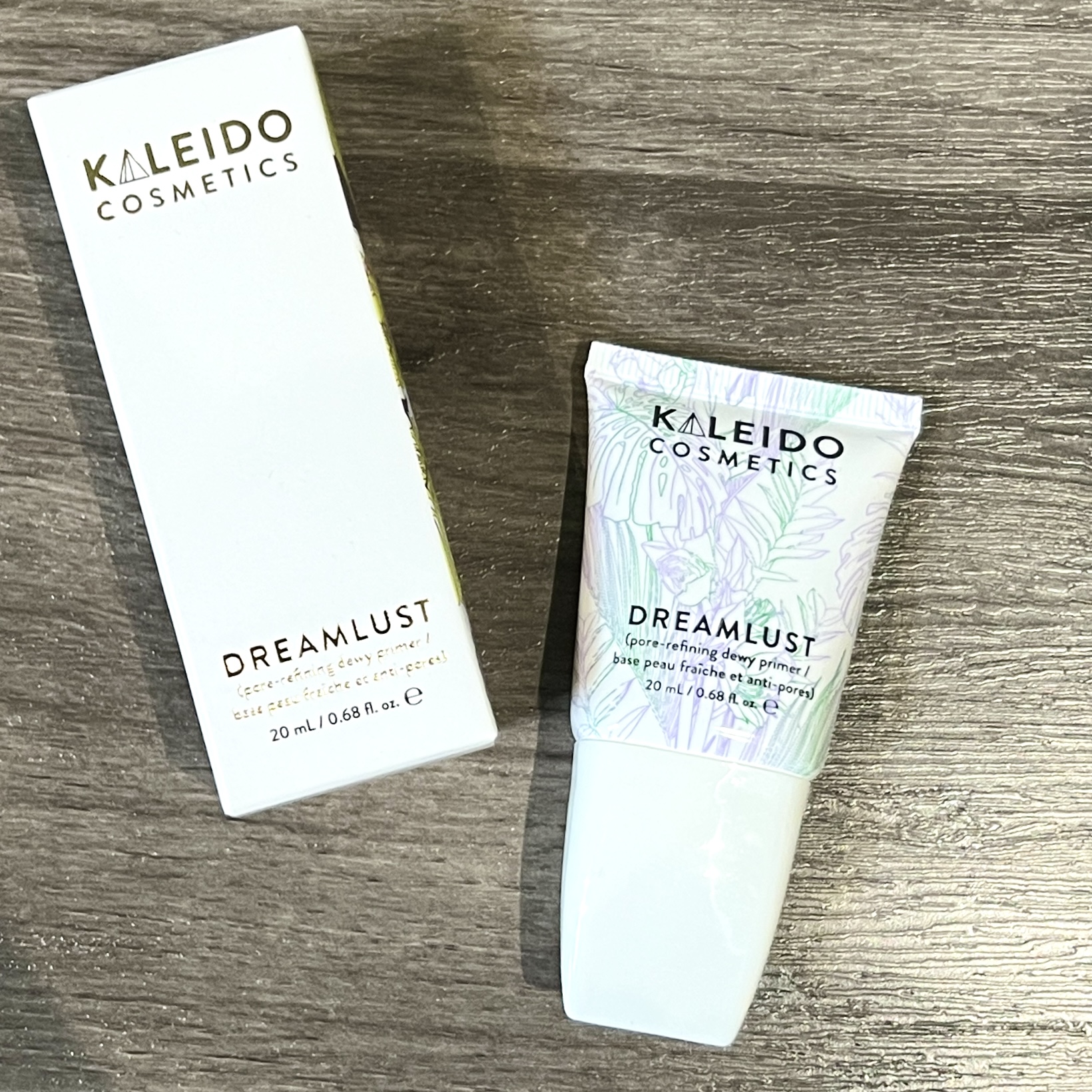 Front of Kaleido Cosmetics Primer for Nourish Beauty Box October 2023