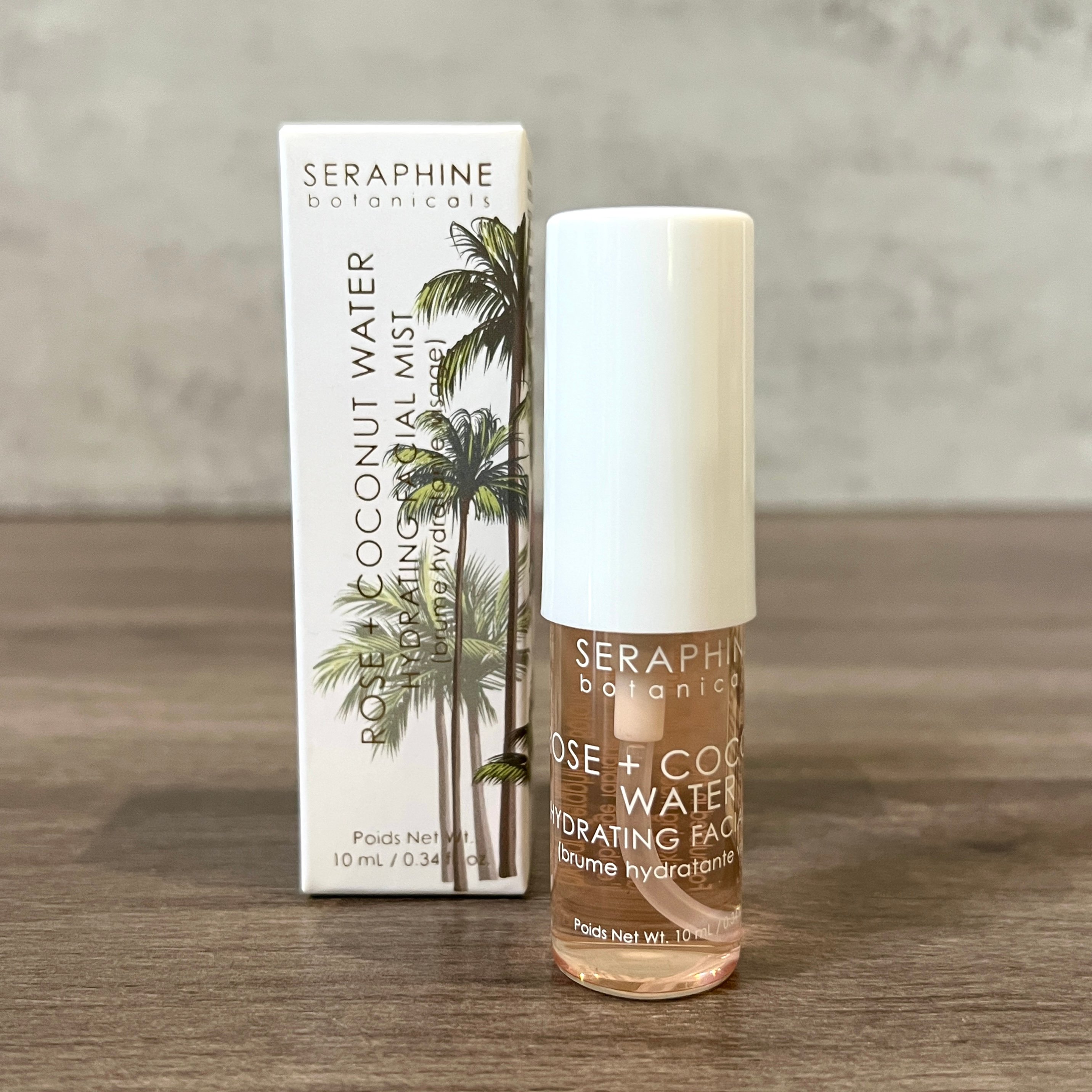 Front of Seraphine Botanicals Facial Mist for Nourish Beauty Box October 2023
