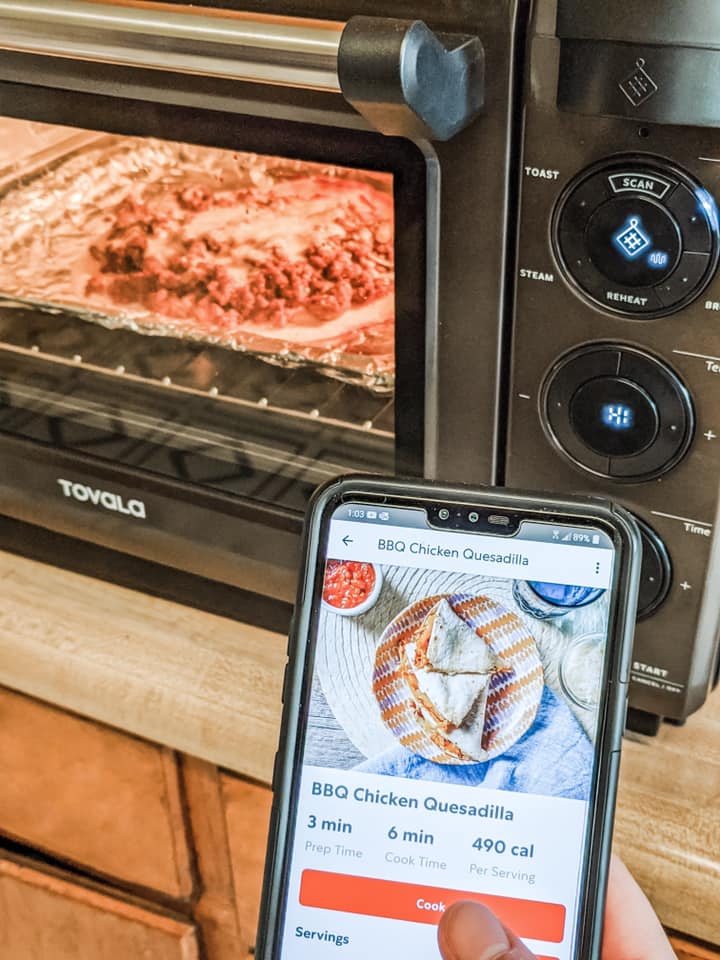 Tovala Smart Steam Countertop Oven w/ 4 Meat/Fish Meal Kits 