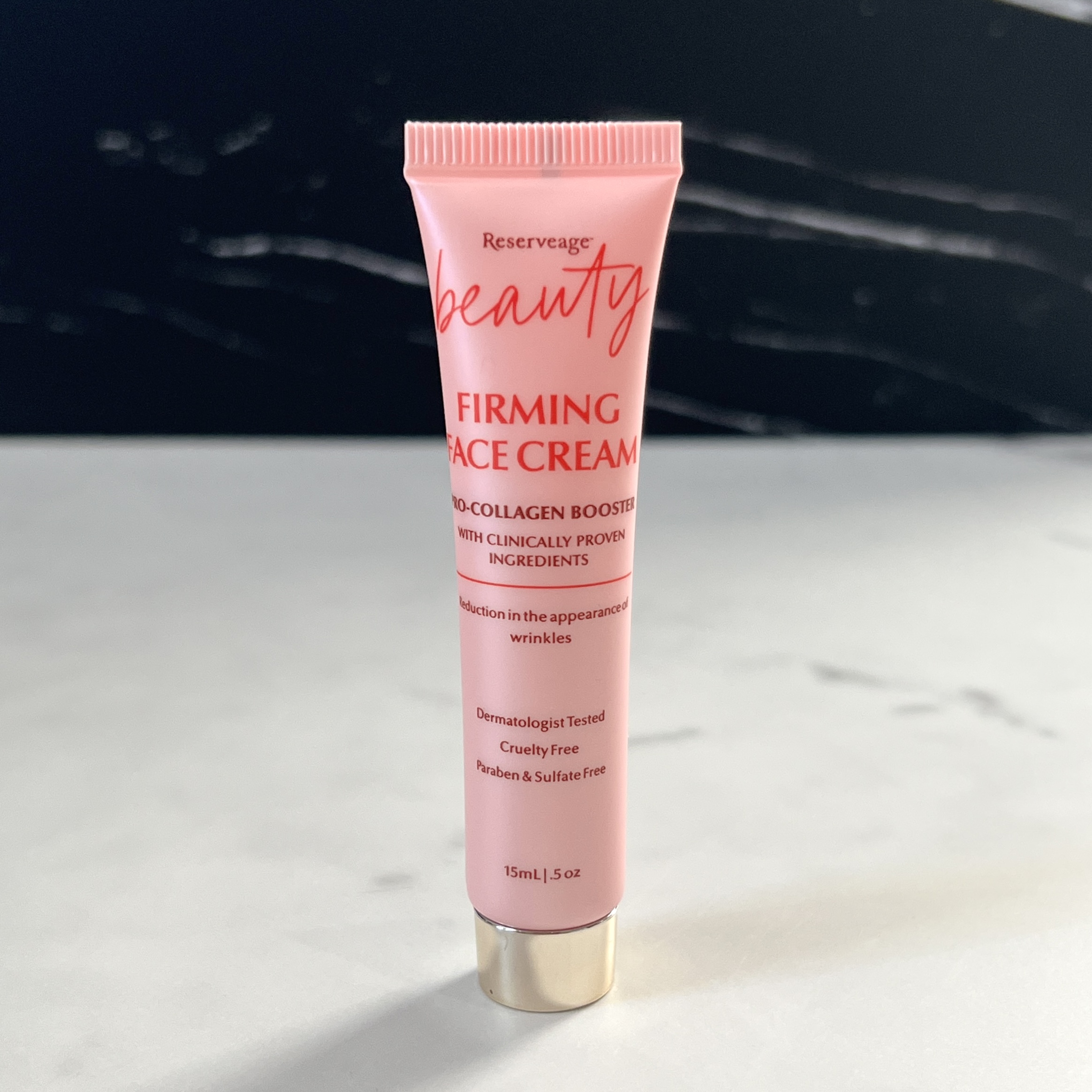 Front of Reserveage Beauty Firming Face Cream for Ipsy Glam Bag October 2023