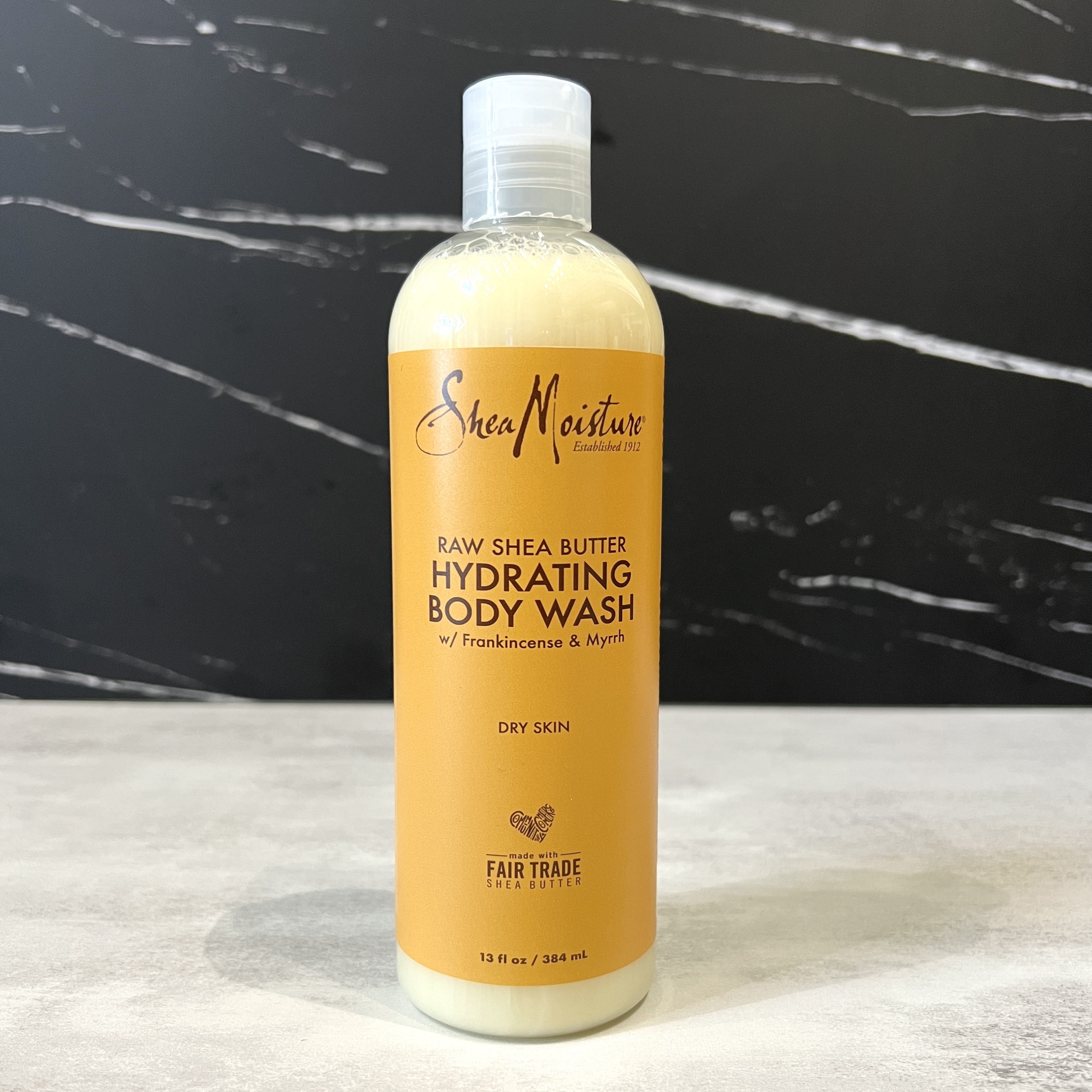 Front of Shea Moisture Body Wash for Cocotique October 2023