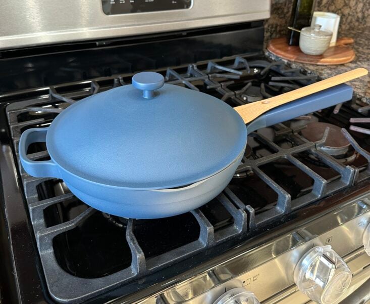 Our Place 10-in-1 Nonstick Always Pan 2.0 w/Spruce Steamer ,Blue Salt