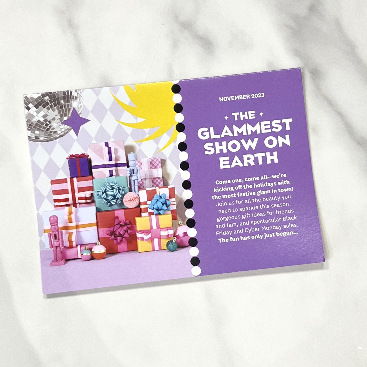 Front of Card for Ipsy Glam Bag November 2023