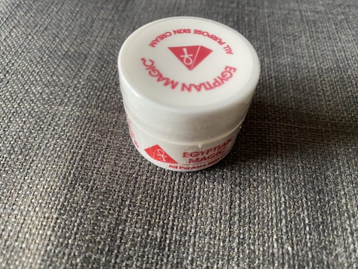 small white tub of Egyptian Magic All Purpose Cream