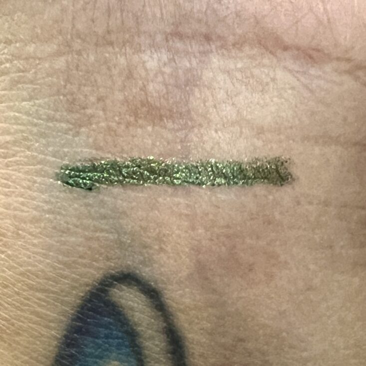 Swatch of YC Collection Eyeliner for Ipsy Glam Bag January 2024