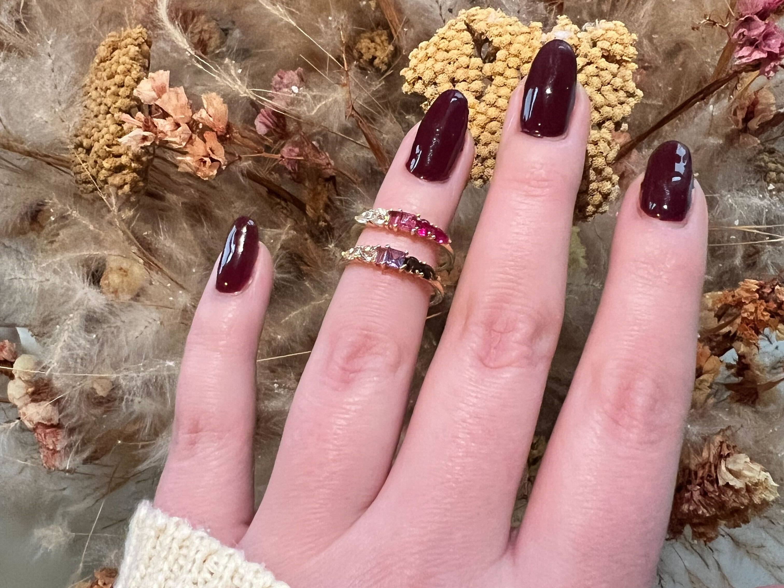 Local eclectic ombre sales birthstone ring