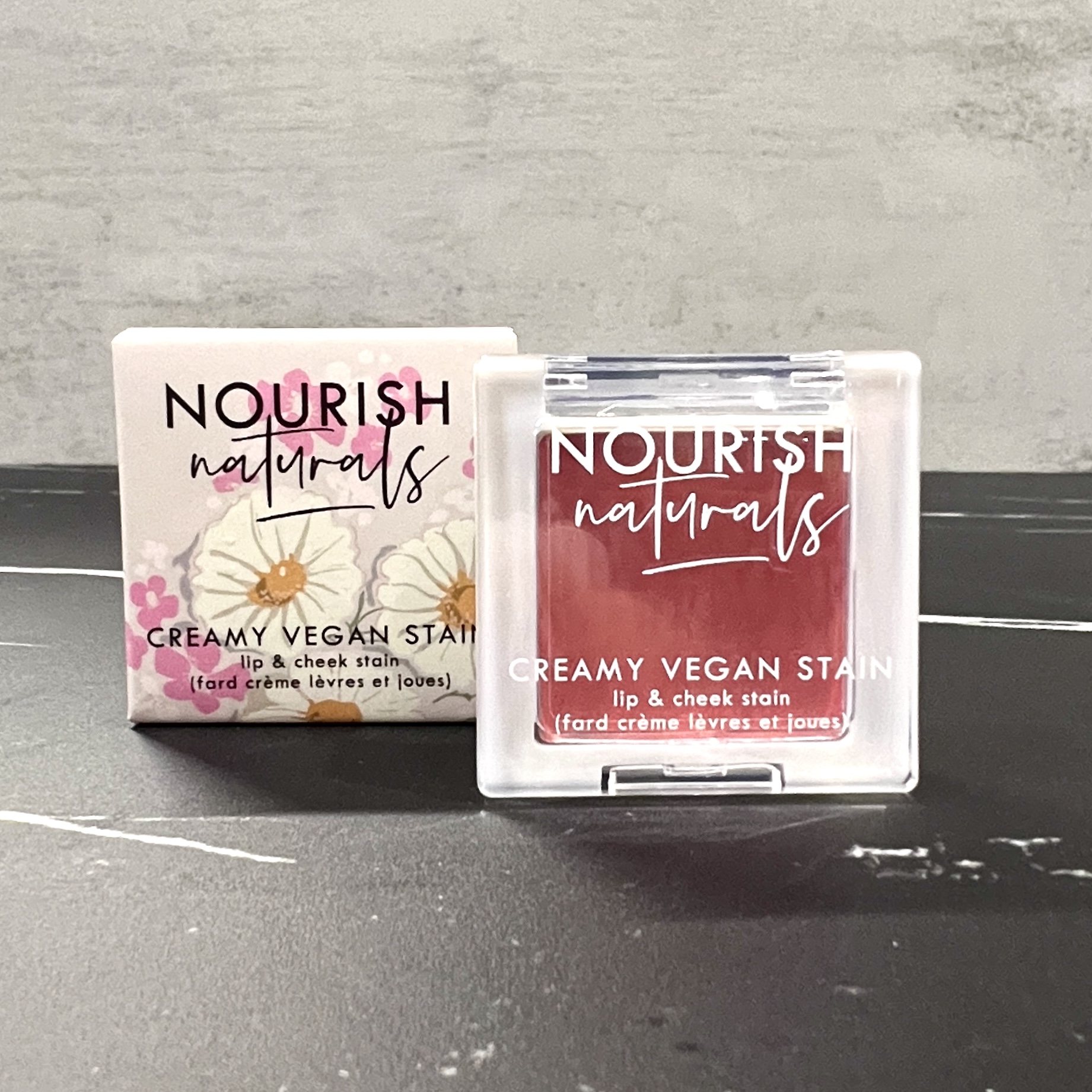 Front of Nourish Naturals Creamy Vegan Stain for Nourish Beauty Box February 2024
