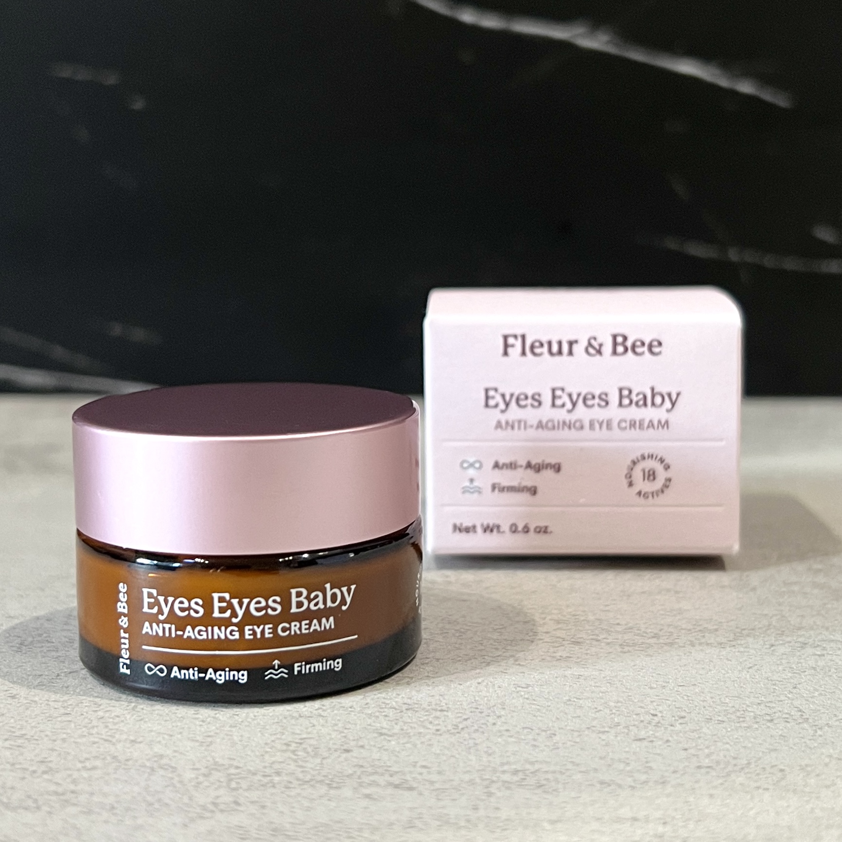 Front of Fleur and Bee Eye Cream for Cocotique January 2024