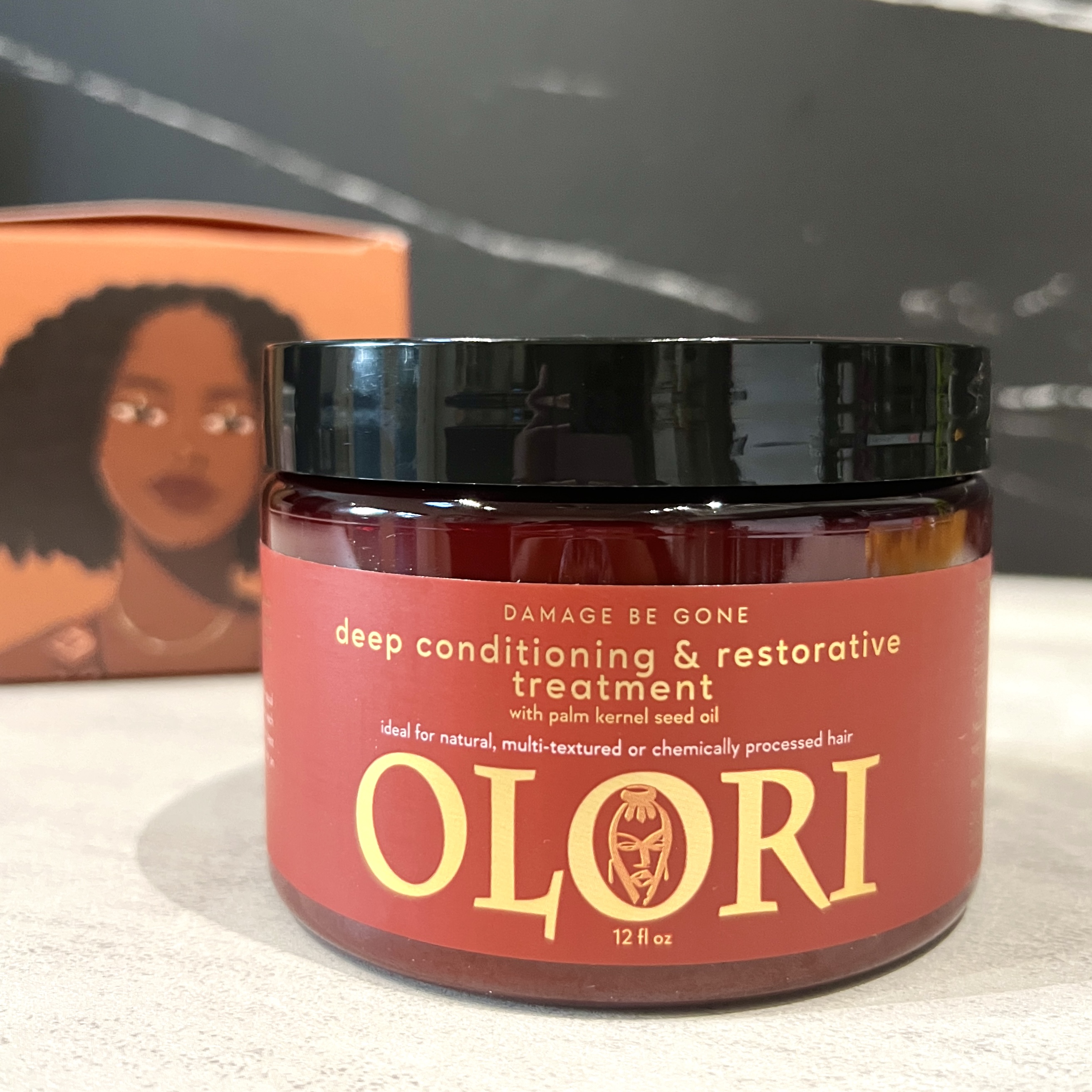 Front of Olori Conditioner and Restorative Treatment for Cocotique January 2024