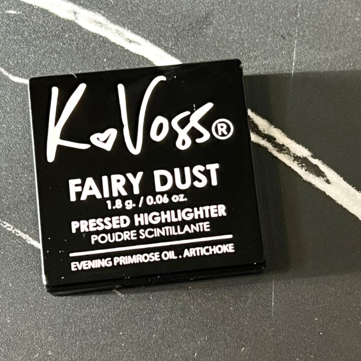 Front of KVOSSNYC Highlighter for Ipsy Glam Bag February 2024