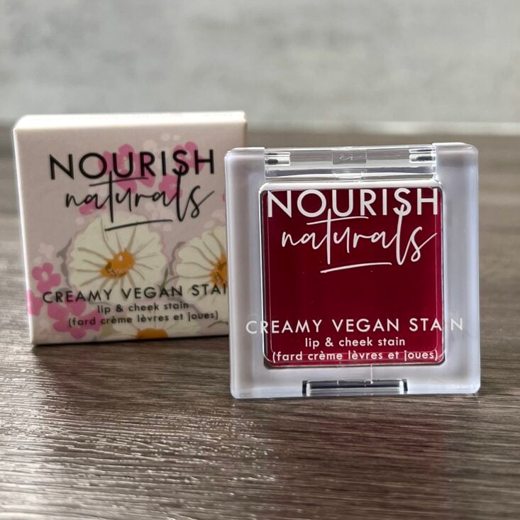 Front of Nourish Naturals Vegan Stain in Pink Radish for Nourish Beauty Box March 2024