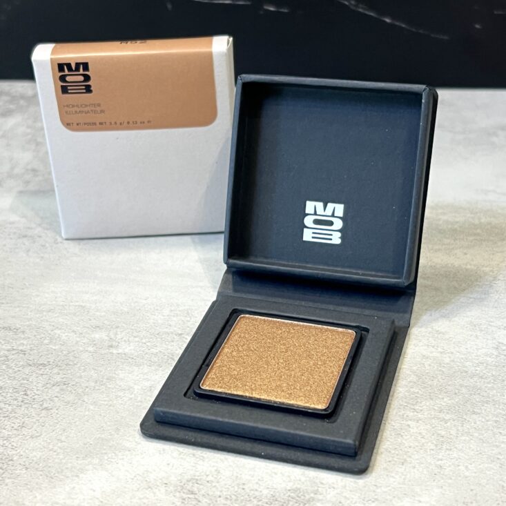 Open Shot of Mob Beauty Highlighter for Cocotique February 2024