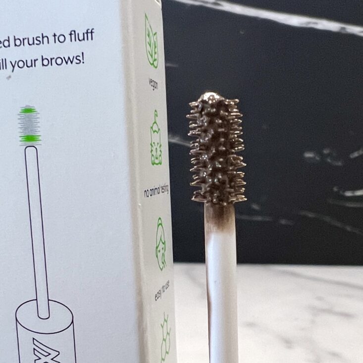 Brush Closeup of Meloway Brow Gel for Birchbox March 2024