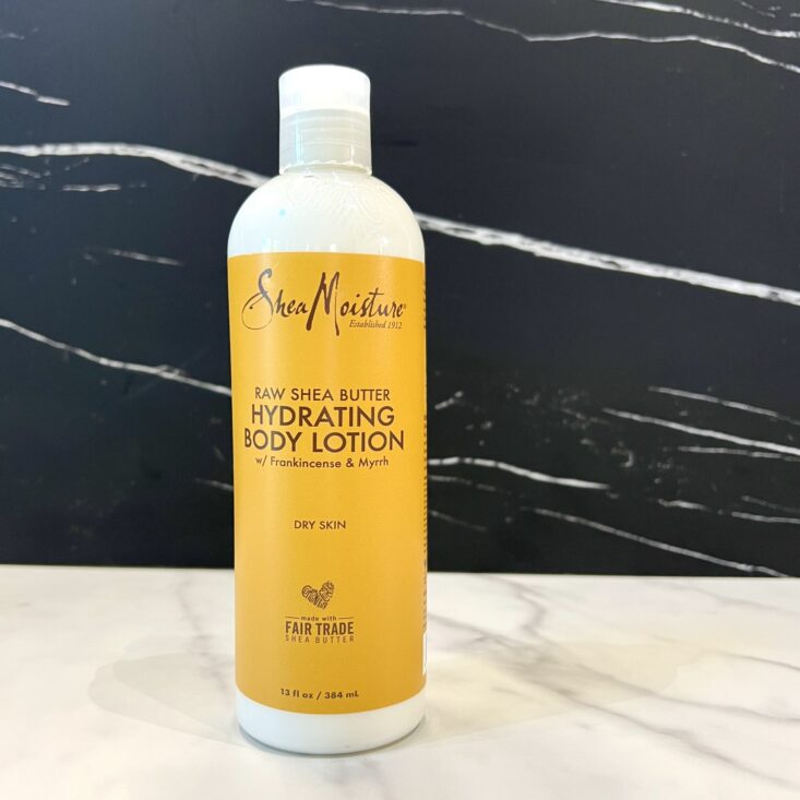 Front of Shea Moisture Body Lotion for Cocotique March 2024