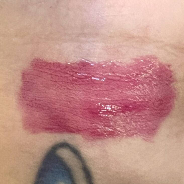 Swatch of The Glamatory Lip Drip for Cocotique March 2024