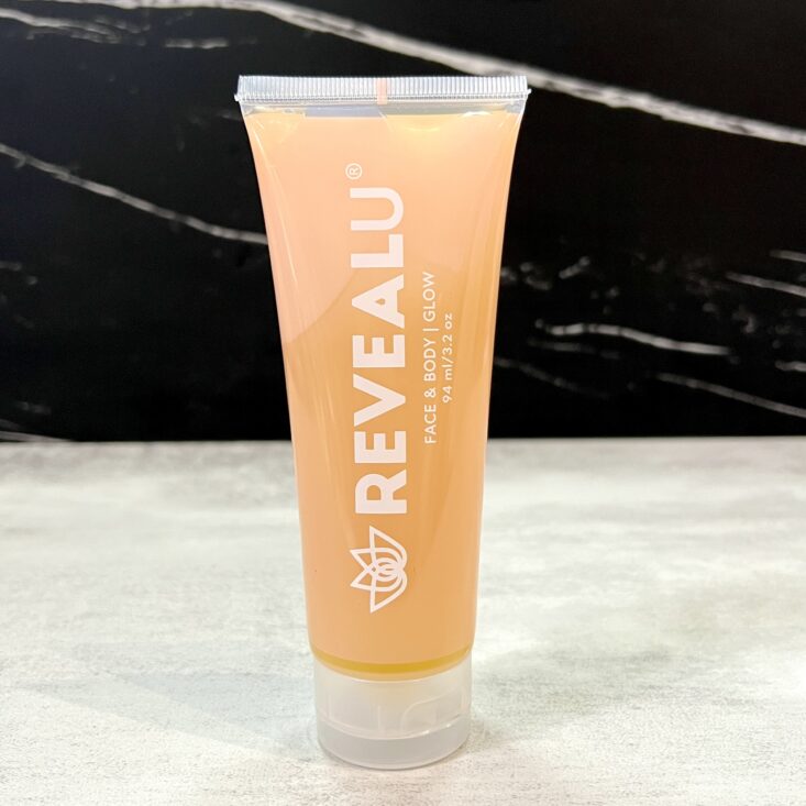 Front of RevealU Exfoliator for Cocotique April 2024