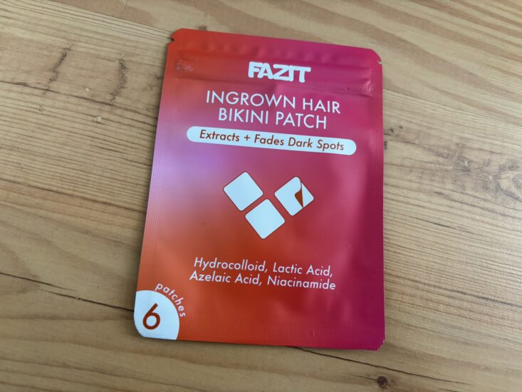 Fazit ingrown hair bikini patches in pink package