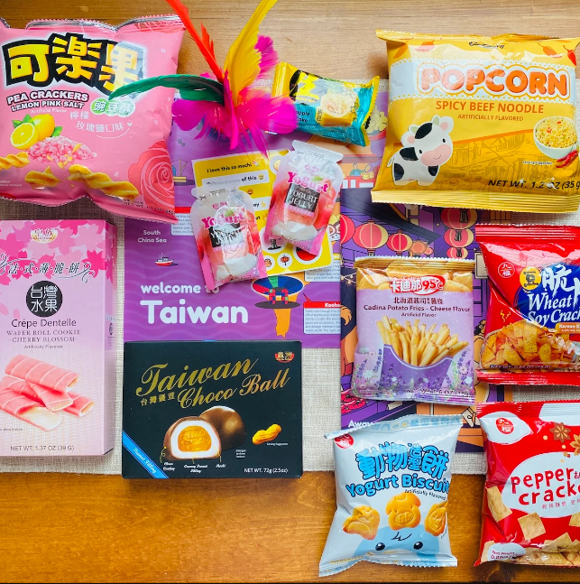 Becca received a mix of sweet and savory snacks from Taiwan through Universal Yums.