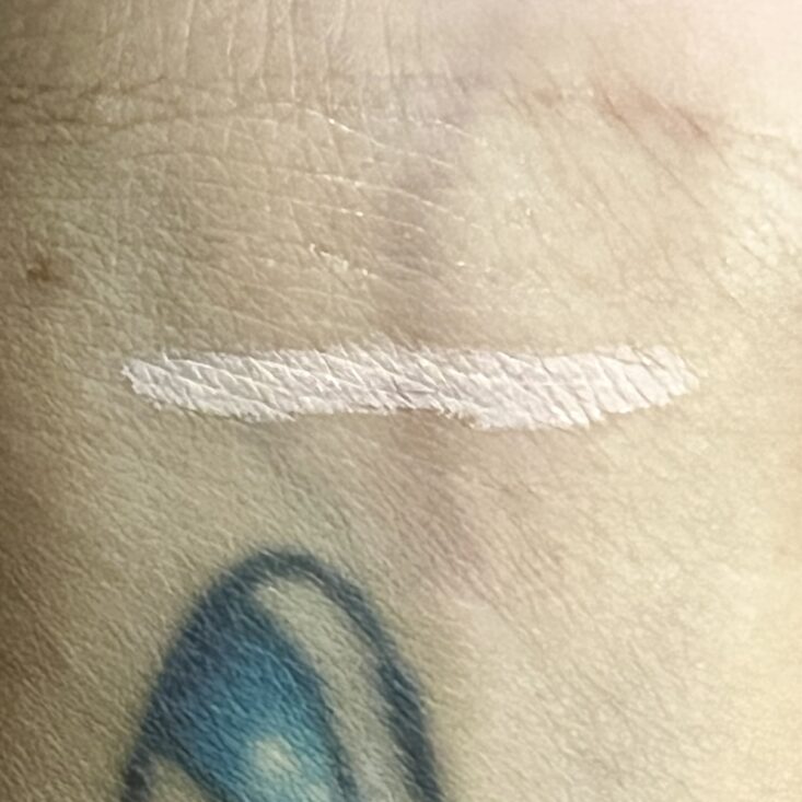 Swatch of Tarte Fake Awake Highlighter for Ipsy Glam Bag July 2024