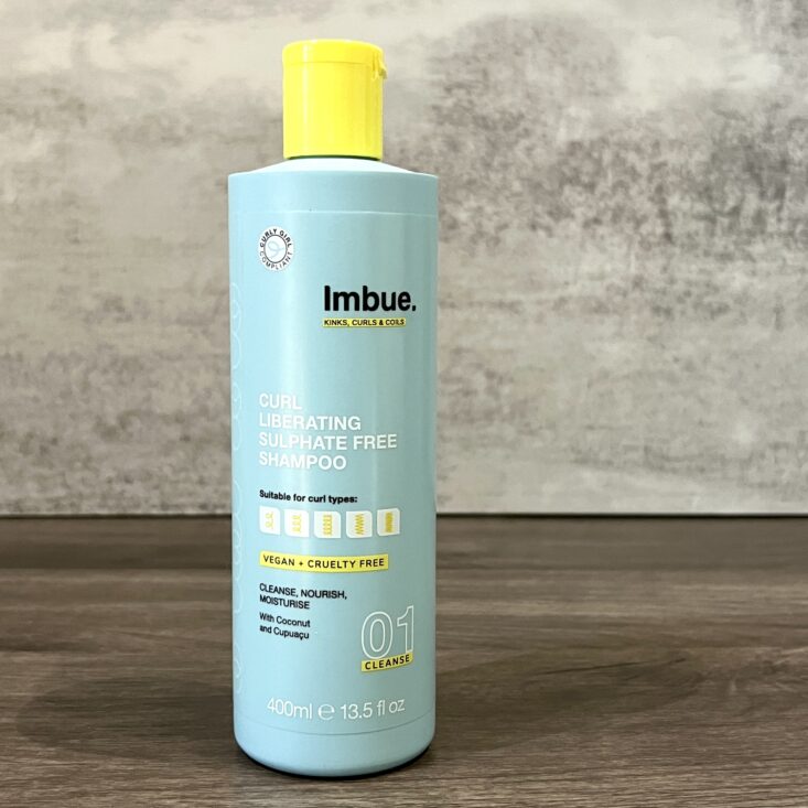 Front of Imbue Shampoo for Cocotique July 2024