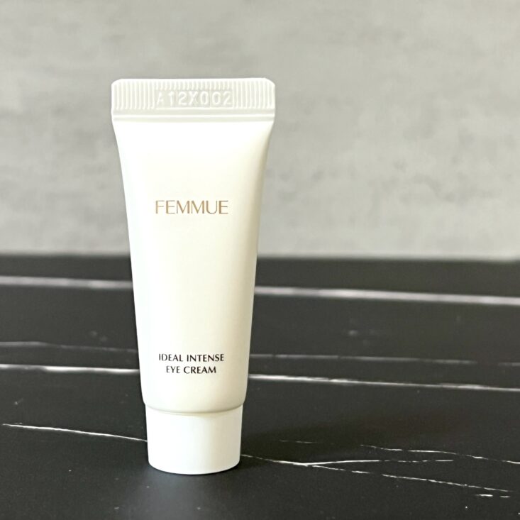 Front of Femmue Eye Cream for Ipsy Glam Bag August 2024