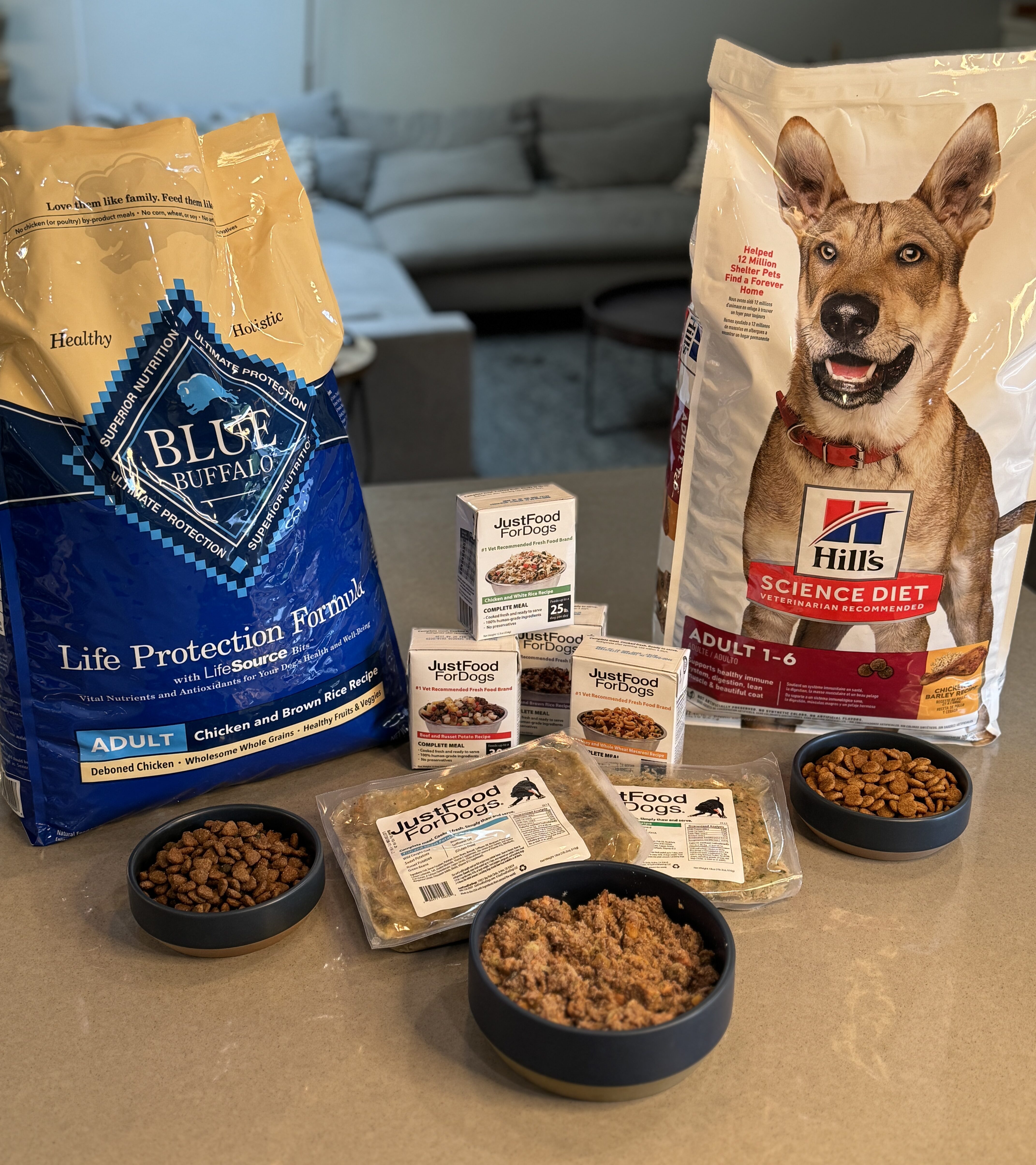 Just Food for Dogs vs. Hill Science Diet vs. Blue Buffalo: Which Dog Food Reigns Supreme?