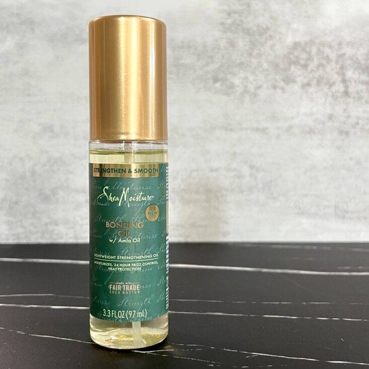 Front of SheaMoisture Bonding Oil for Cocotique August 2024