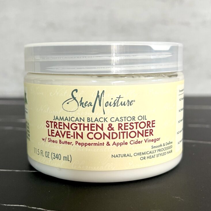 Front of SheaMoisture Leave-in Conditioner for Cocotique August 2024