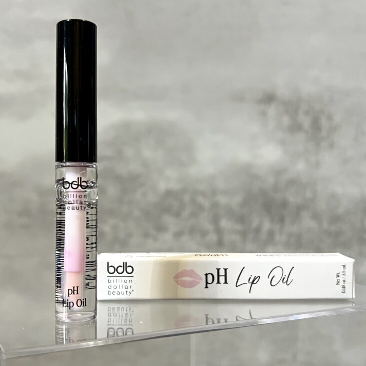 Front of Billion Dollar Beauty pH Lip Oil for BirchBox October 2024