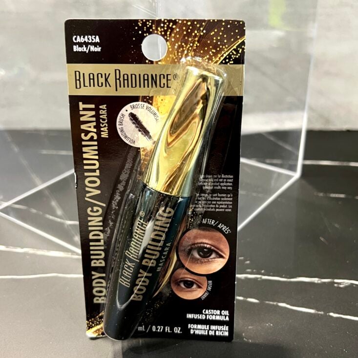 Front of Black Radiance Body Building Mascara for Cocotique September 2024