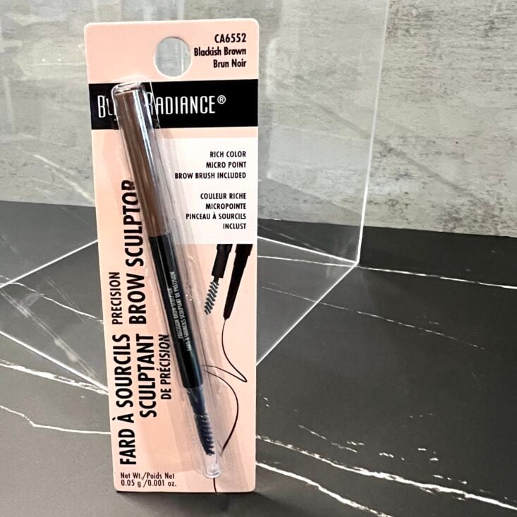 Front of Black Radiance Eyebrow Pencil for Cocotique September 2024