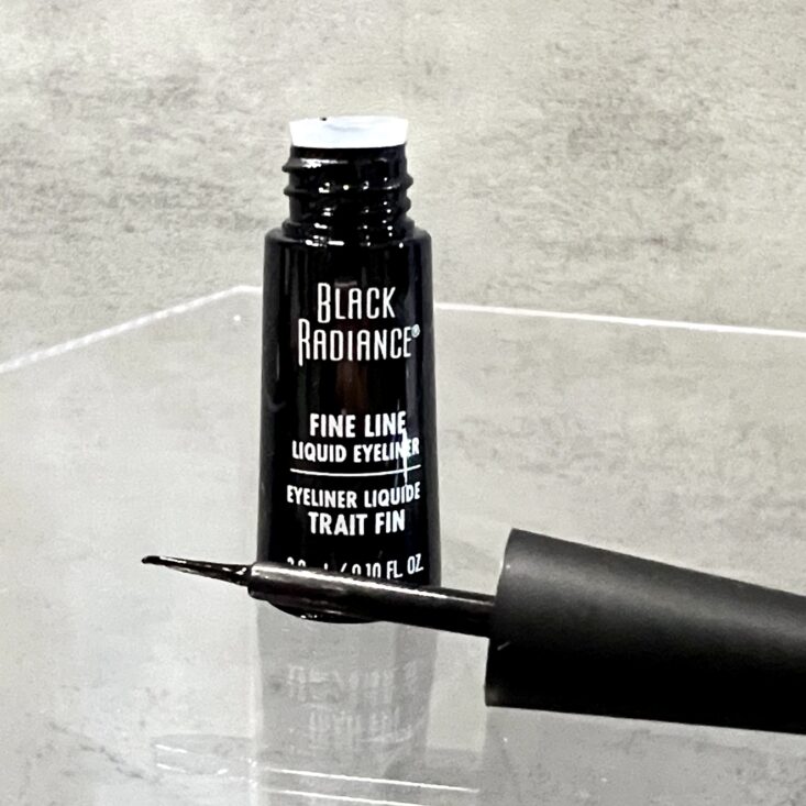 Closeup of Black Radiance Eyeliner for Cocotique September 2024