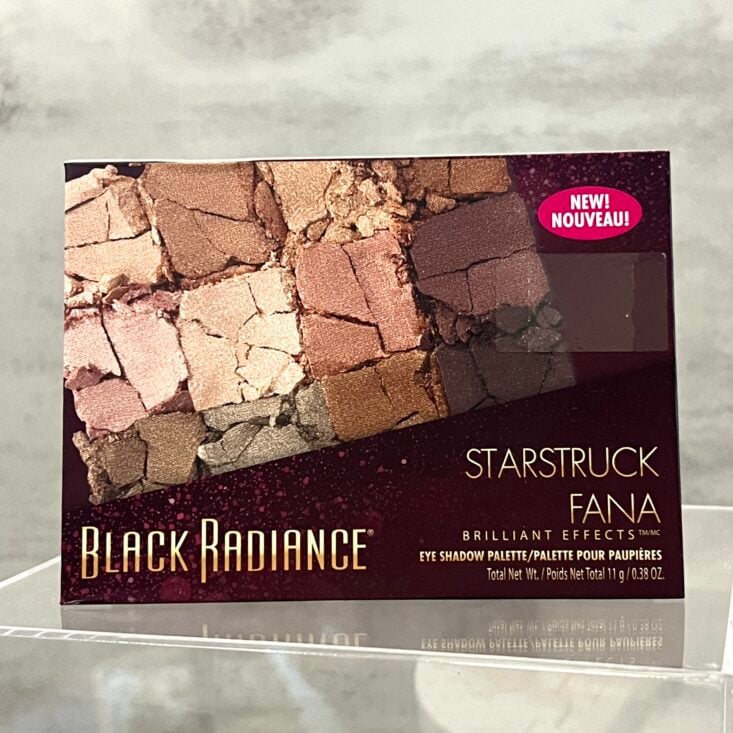 Front of Black Radiance Eyeshadow Palette for Cocotique September 2024